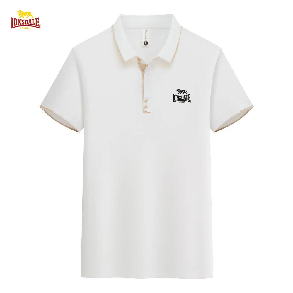 

LONSDALE's new printed casual business short-sleeved polo shirt for men in summer. Made of fine silk, it is stylish, cool and br