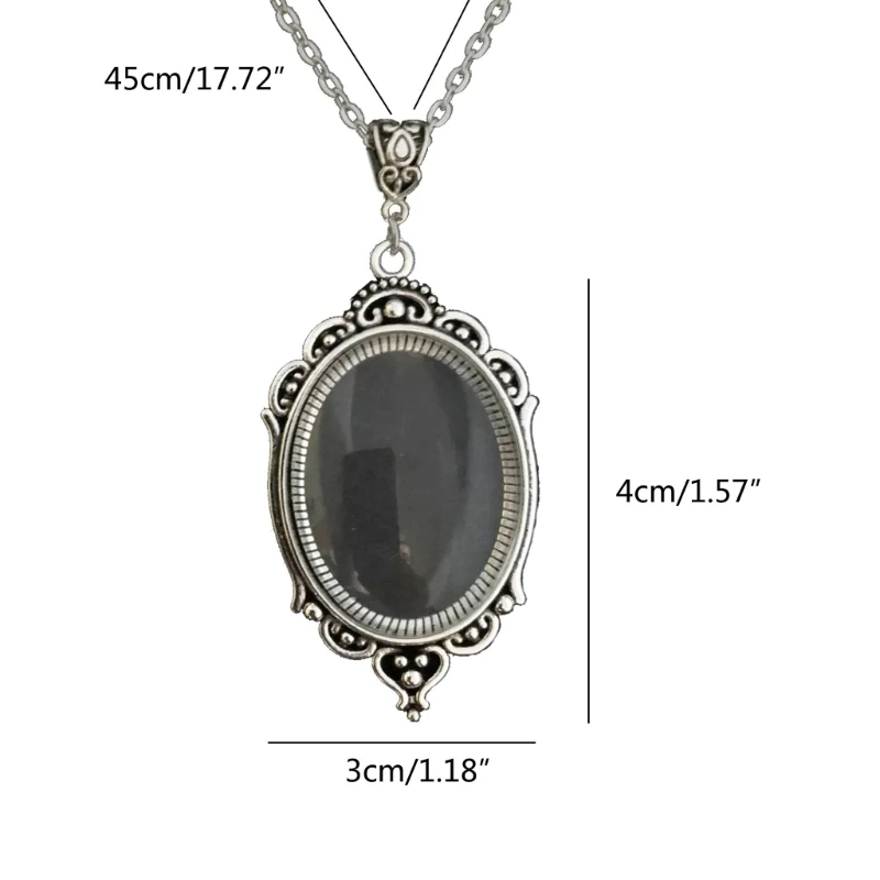 Pendant Necklace Magnifying Glass Pendant Necklaces Magnifying Glass Choker Alloy Material Pendant Choker for Women Girl