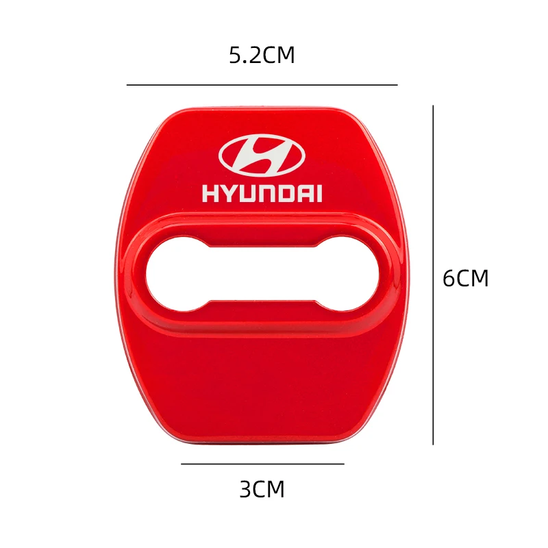 تصفيف السيارة ألياف الكربون السيارات قفل الباب غطاء القضية لشركة هيونداي توكسون IX35 I30 إلنترا أزيرا فيراكرو شعار #3