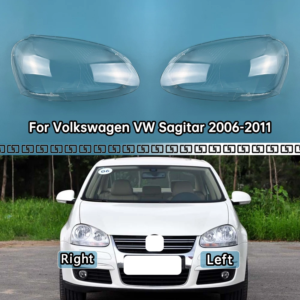 

For Volkswagen VW Sagitar 2006-2011 Auto Front Headlight Cover Lens Transparent Glass Headlamps Lampshade Lamp Shell Masks