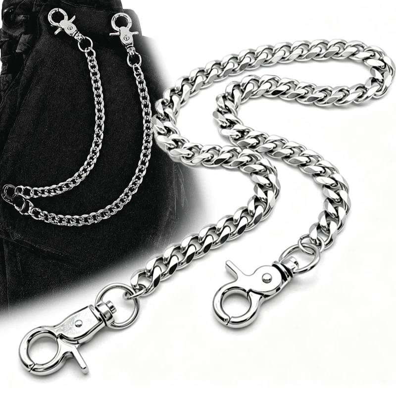 Versatile Trousers Chain Bag Chain Rock Punk Hook Trousers Pant Waist Chains Wallet Chain Keychain Ring Clip HipHop Decoration