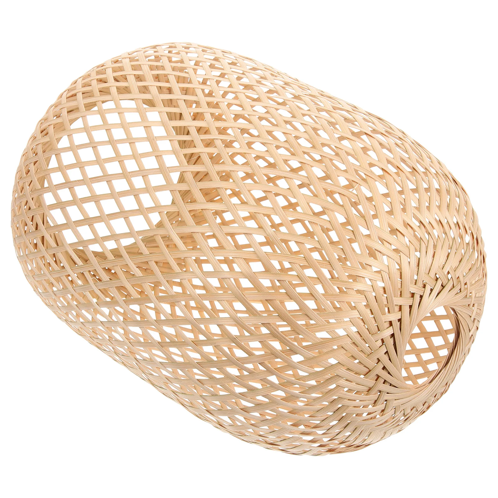 

Woven Pendant Lamp Shade Bamboo Decorative Lamp Cover Lightweight Hanging Ceiling Light Shade for Home Hotel Pendant Light Cover