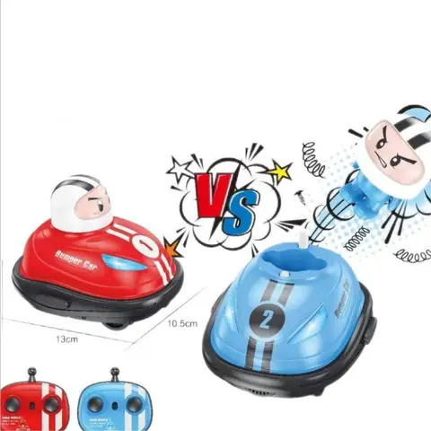 RC Toy 2.4G Super Battle Bumper Car Pop-up Doll Crash Bounce Ejection Light Children's Remote Control Toys Gift for Parenting