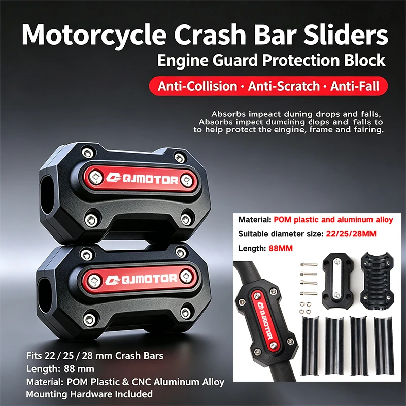 Motorcycle Accessories For QJMOTOR QJ SRT 800 800X 800SX 800 SRT 550/600/700 SX/X Engine Guard Bumper Protector Crash Bar Block