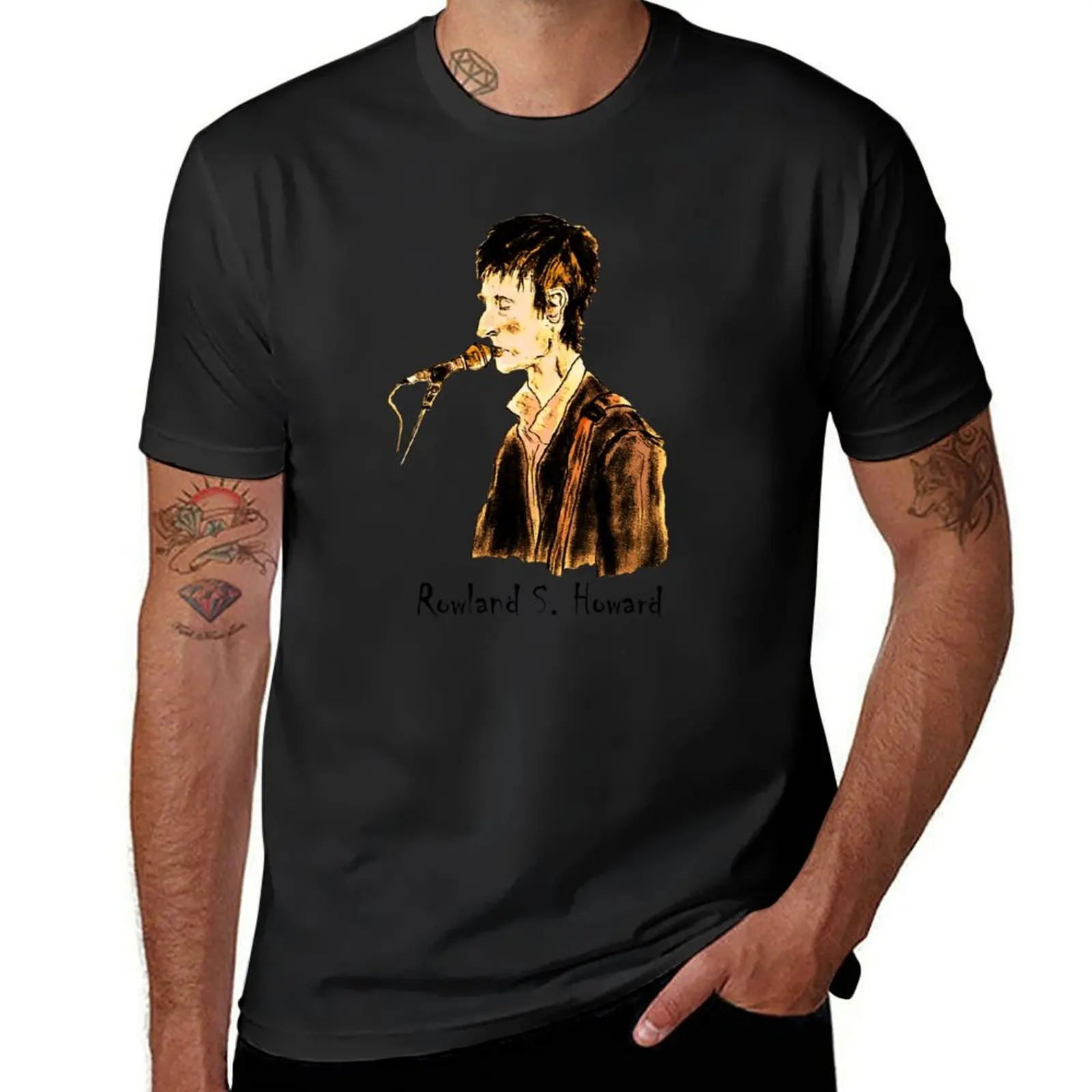 ROWLAND S. HOWARD DEAD RADIO T-Shirt plus size tops sweat cute clothes mens champion t shirts