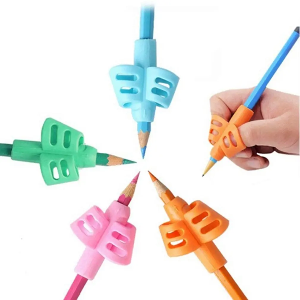 

16pcs Pencil Holder Grip Children Cute Pen Handle Rod HandWriting Aid Guide Hold Pen Posture Correction For Kids Gift Stationery