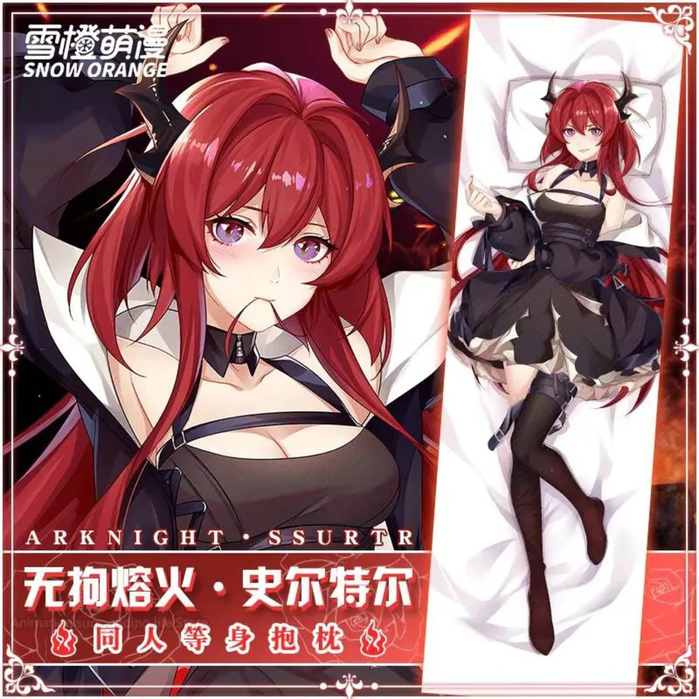 

Dakimakura Surtr Arknights Game Sexy Hugging Full Body Pillow Case . Cushion Cover Pillowcase Bedding Pillowcover Decor