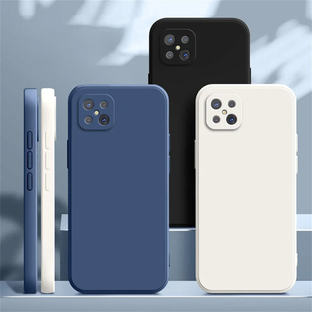 Plain Color Phone Case for OPPO Reno 4 Z Reno4 4Z Pro SE 5G Soft Liquid Silicone Camera Protection Back Cover Shockproof Housing image 2