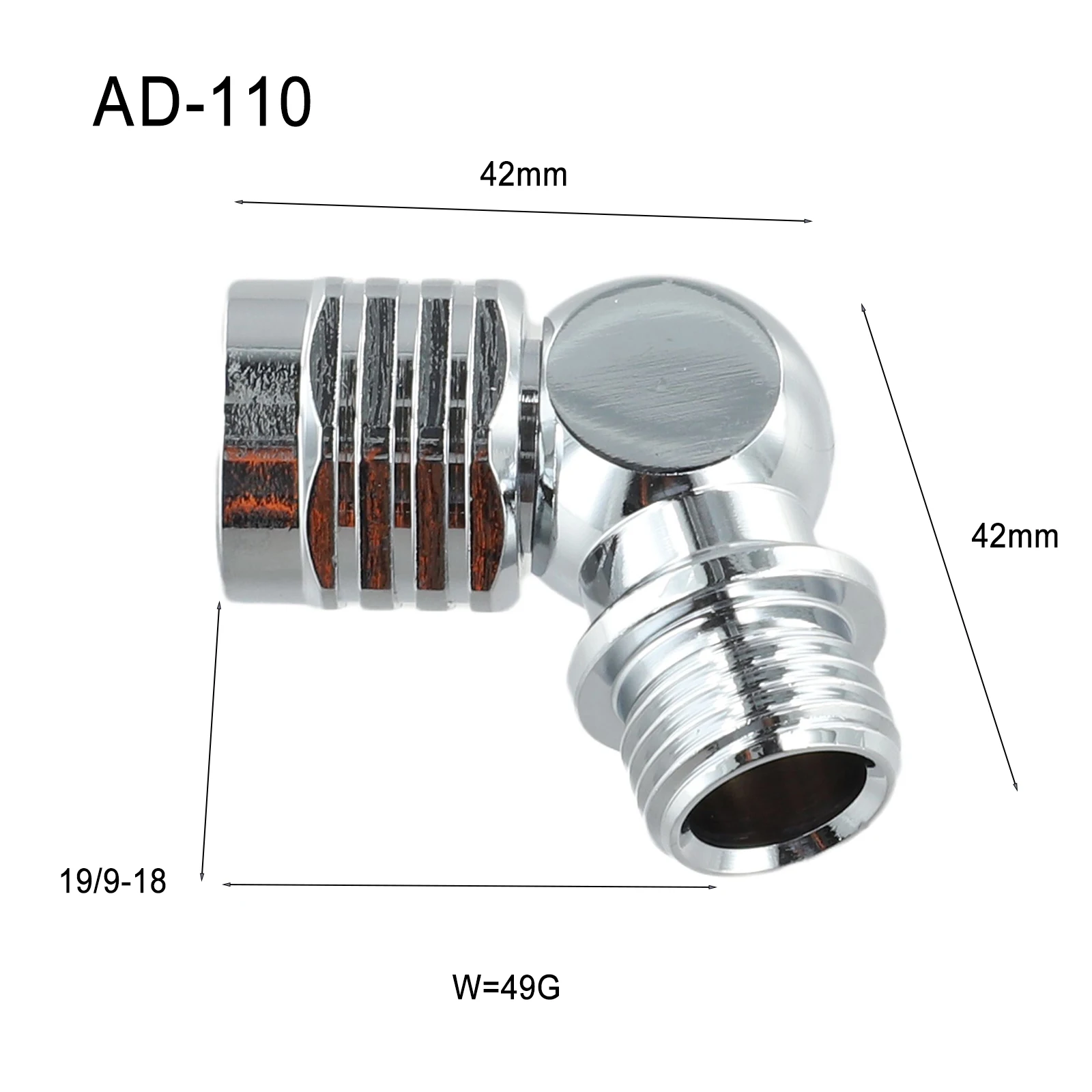 Underwater Exploration Regulator Rotatable Rotatable Regulator Adapter Second Stage Adapter LP Size 28.5*16*29mm
