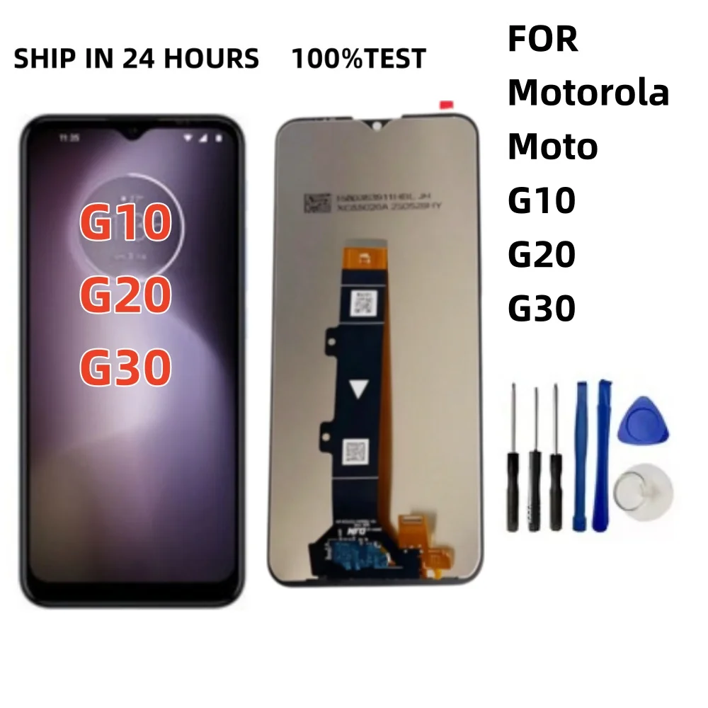 Nueva Pantalla LCD para Motorola Moto G10 G20 G30, Pantalla Táctil Digitalizadora para Moto XT2127-2 XT2129-1 XT2128-1, Repuesto