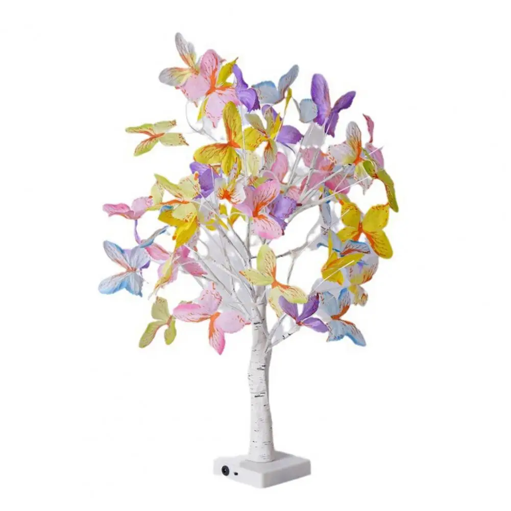 

Led Light Butterfly Led Birch Tree Lamp Diy Adjustable Branches Soft Glow Table Lamp for Party Decoration Unique Home Decor