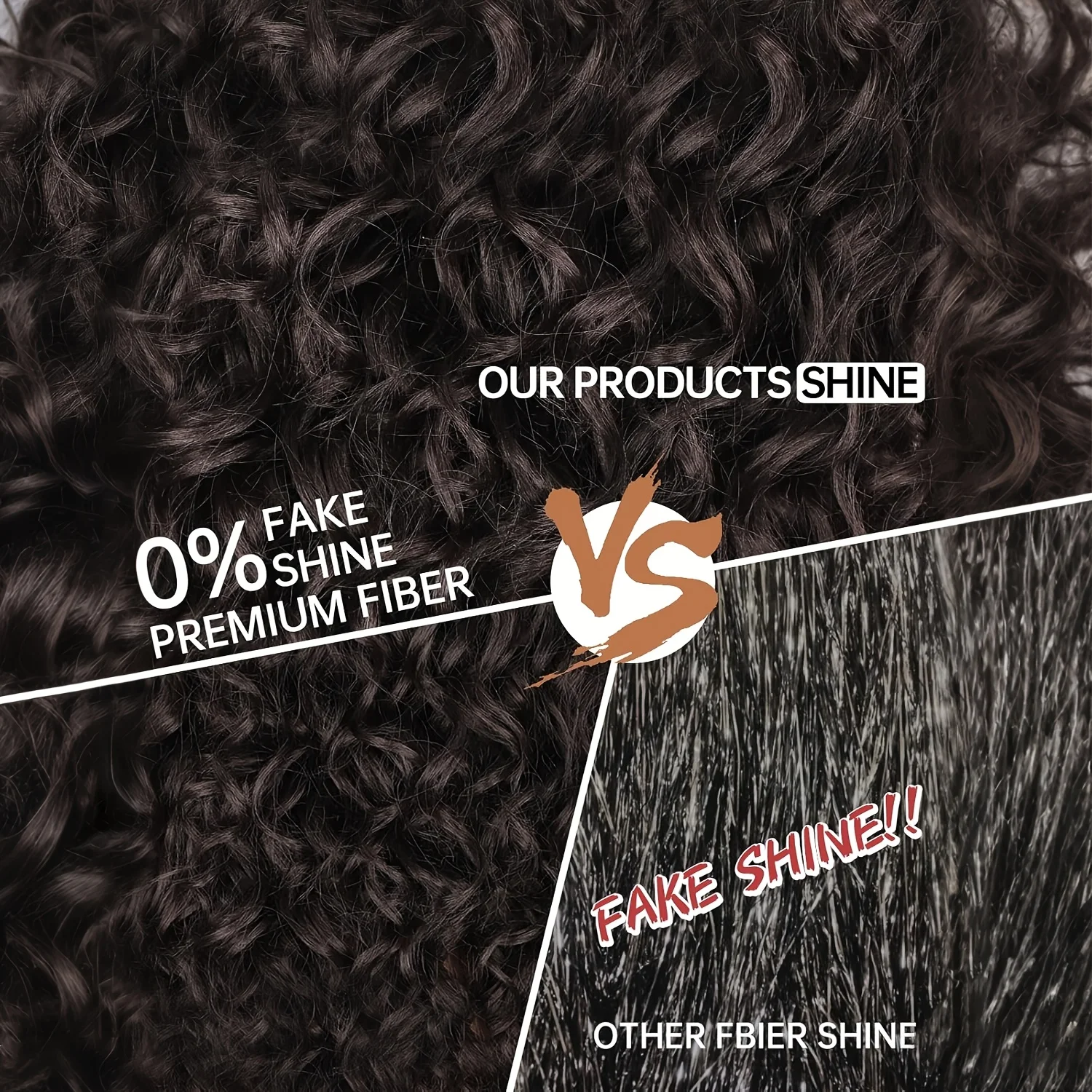 Women's long black wavy wig, fluffy wavy curls in the natural wind, daily wear party hair piece