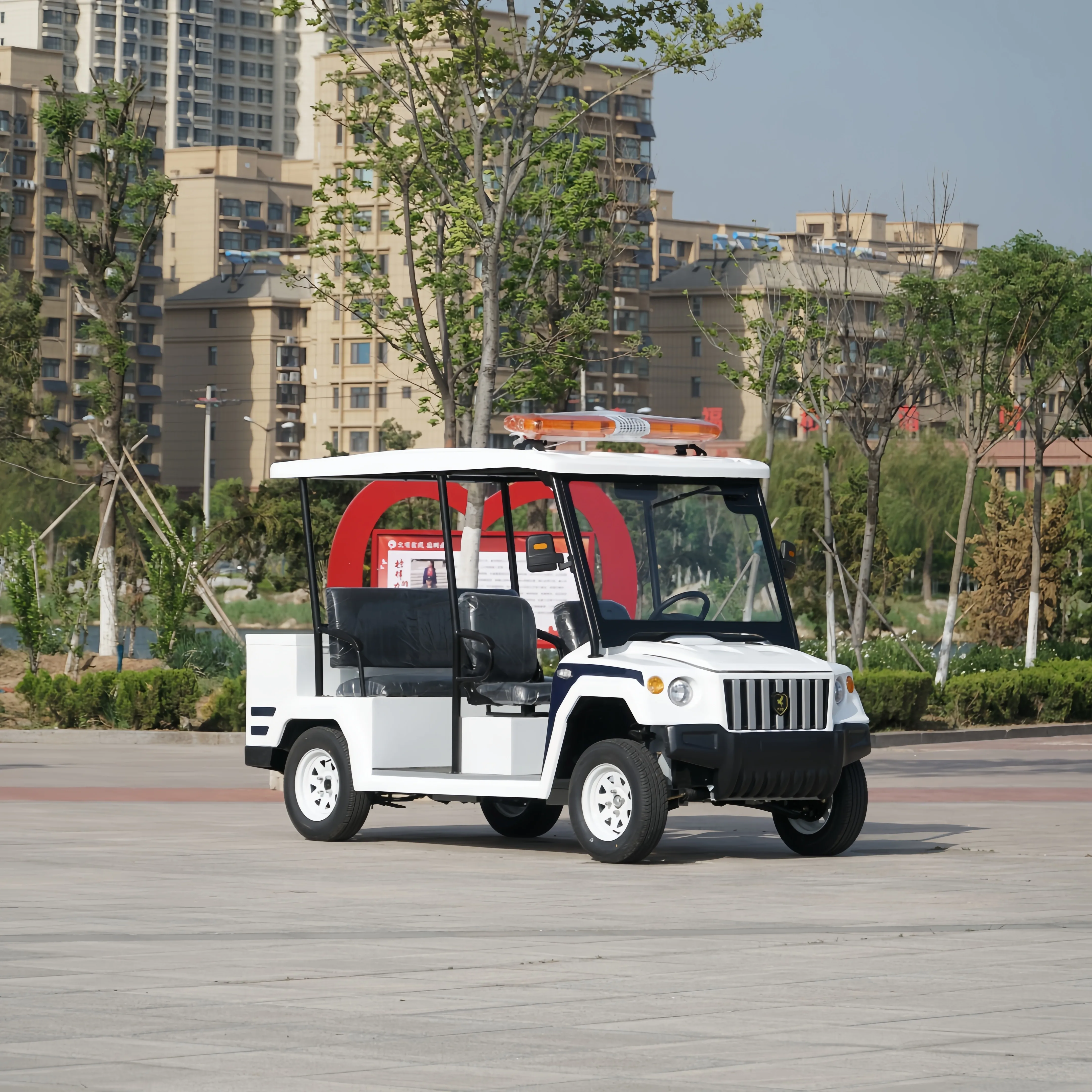 Electric Sightseeing Vehicle Seats Mini Pickup New Cart Energy Truck Battery 8 Buggy Sale Security Patrol Car