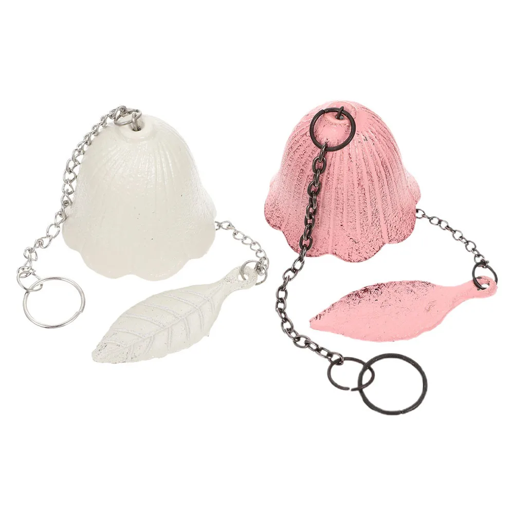 

2Pcs Vintage Metal Wind Chime Durable Wrought Iron Hanging Bell for Balcony Garden Porch Decor Hanging Bell Chimes