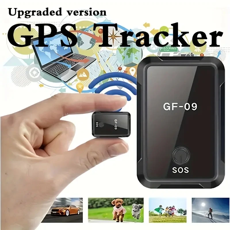 Magnetic GF09 GSM Mini GPS Tracker 2G Real TimeTracking Locator-Device Mini GPS Real Time CarLocator Tracker Tracking Device