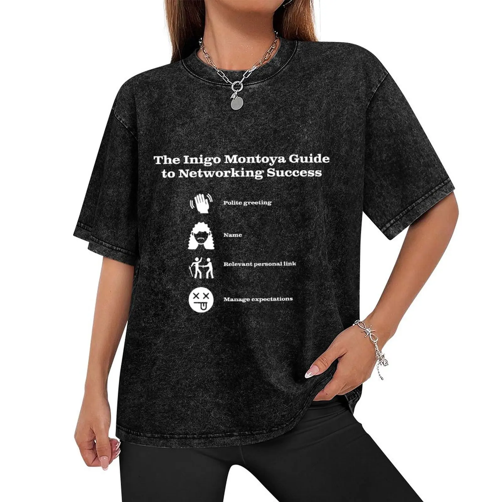 Inigo Montoya: Guide to Networking Success T-Shirt blanks sweat graphic t shirt vintage men clothings