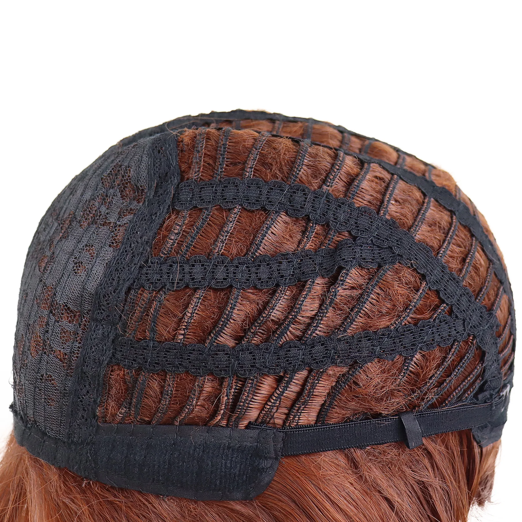 Auburn Wigs for Women Synthetic Fiber Cosplay Wig Short Bob Haircuts Mommy Wig Gifts Daily Use Red Brown Color Halloween Wig