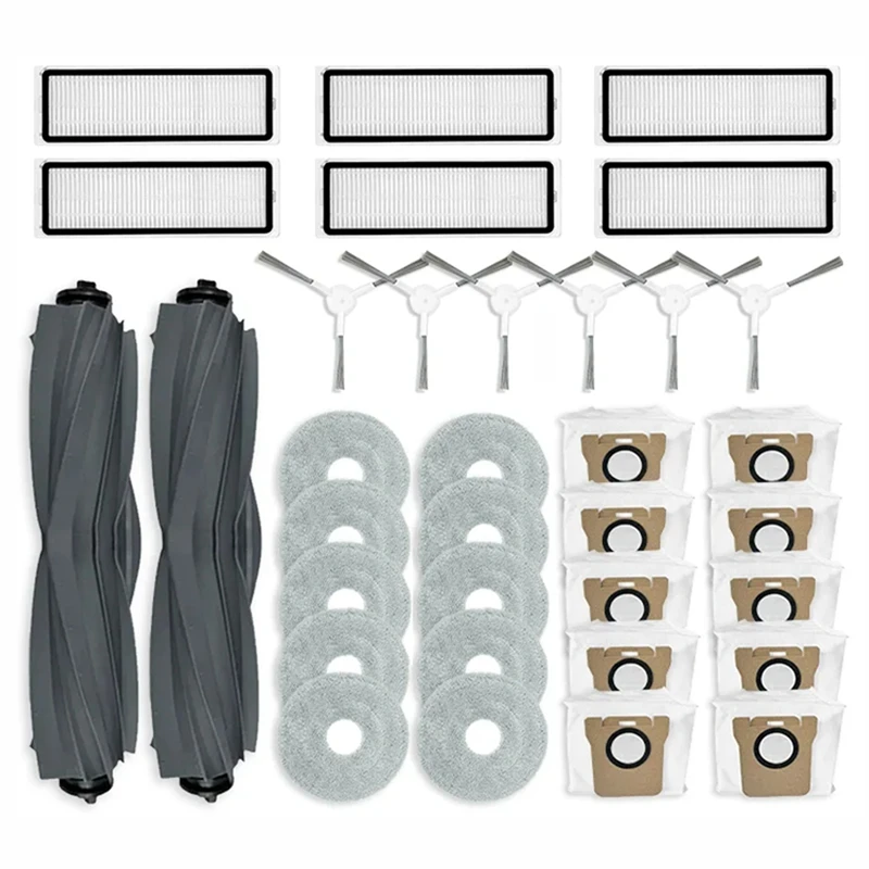 

A13R-For Dreame L10s Ultra / L10 Ultra Replacement Parts Accessories Roller Side Brush Hepa Filter Mop Cloth Dust Bags