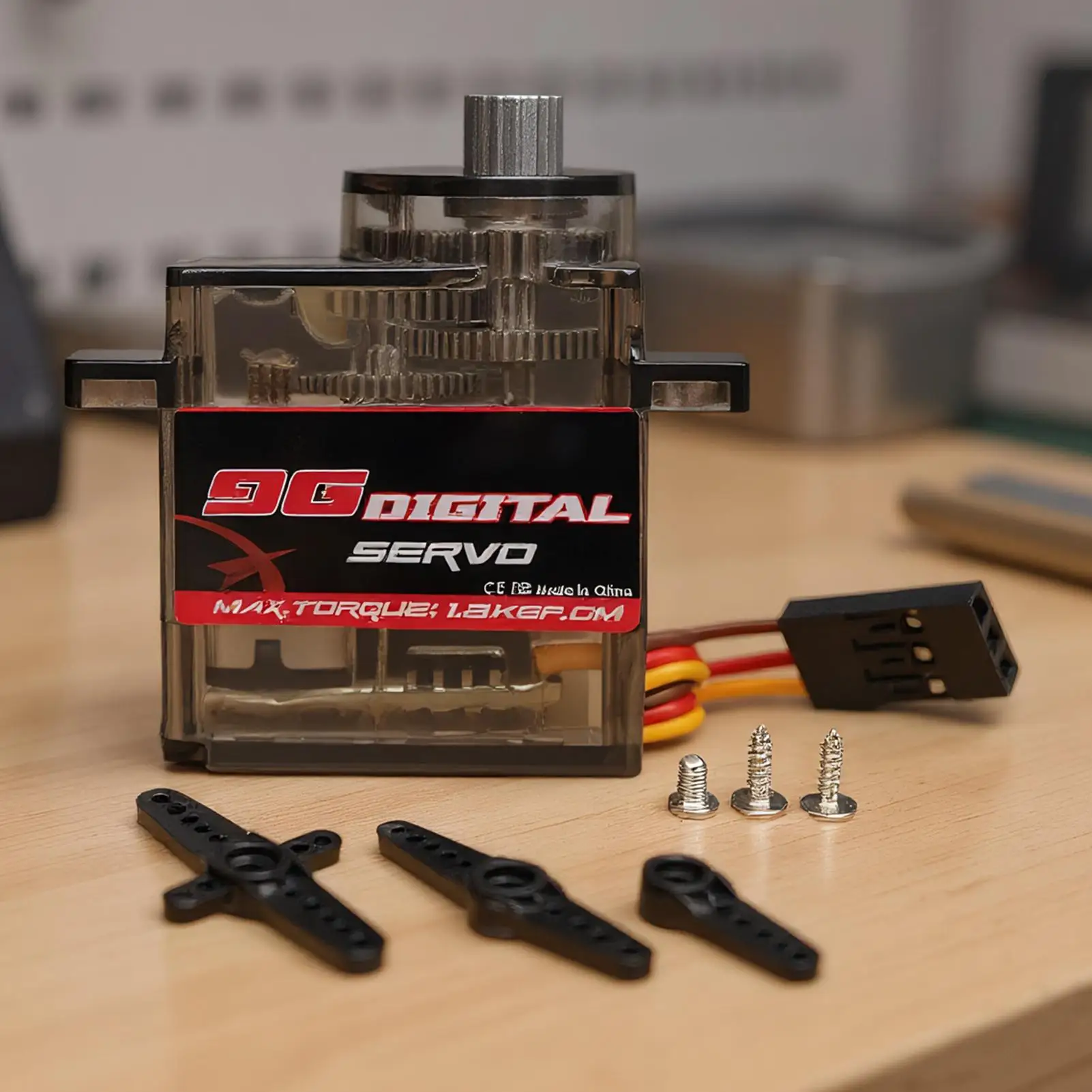 Servomoteur numérique RC, jouet, Angle de contrôle de 1.4Kg, accessoire robotique à faible bruit de 180 degrés pour débutants, garçons et adolescents