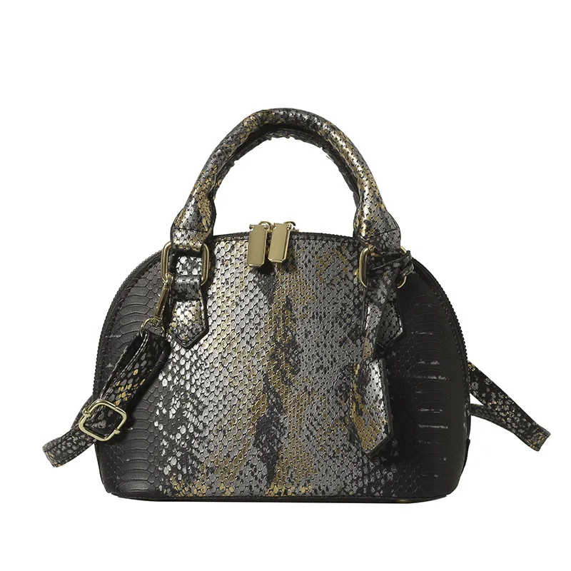 Trendy and Fashionable Crocodile-patterned Shell Bag, New Women's Versatile Daily Commuting Crossbody Shoulder Bag for Daily Use