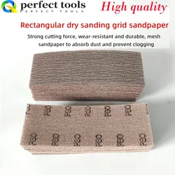Rectangular Dry-grinding Mesh Sand Flocking Self-adhesive Sanding Putty Car Sandpaper Suitable For MIRKA 70×198mm Hand Planing