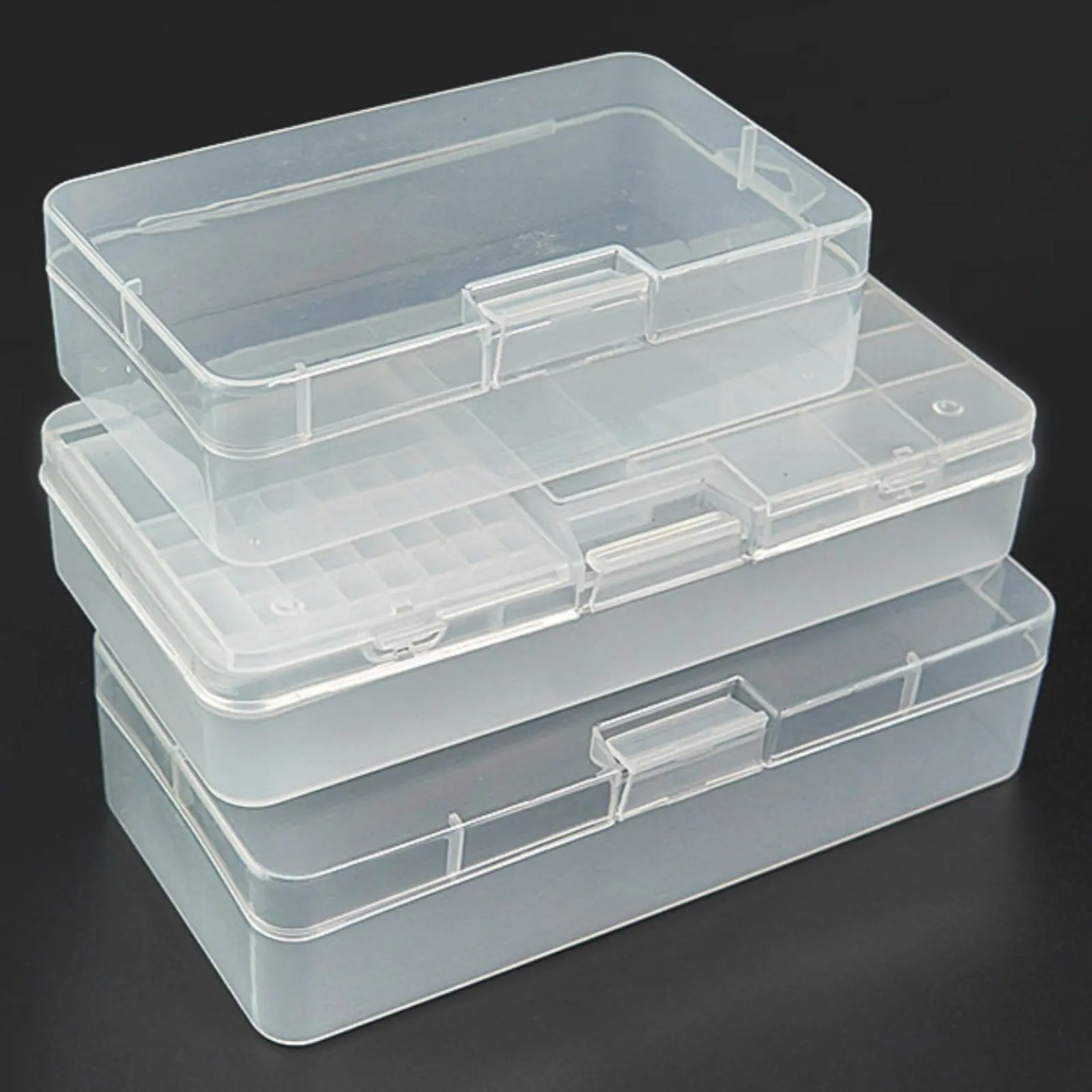 Multi-Compartment Storage Case Double-Level Design Electronic Components Box Transparent Parts Organizer Multipurpose
