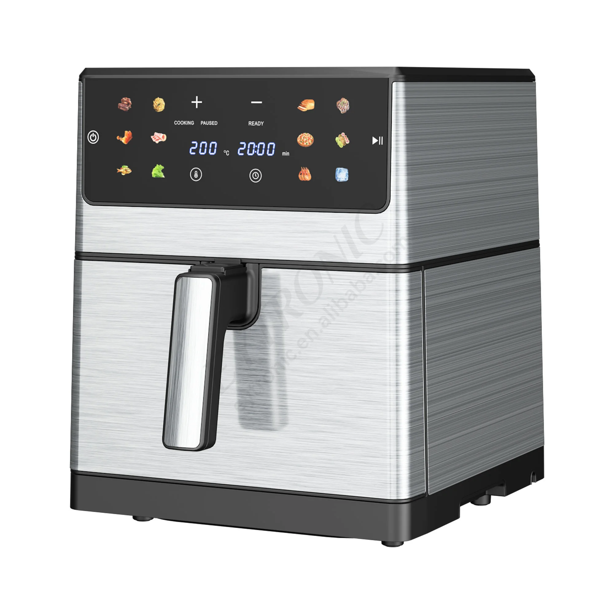 

2026 New Model Multi-functionalHot Sale Factory Price Full Stainless Steel 8L air Fryer Wifi Control Digital air Fryer up and Do