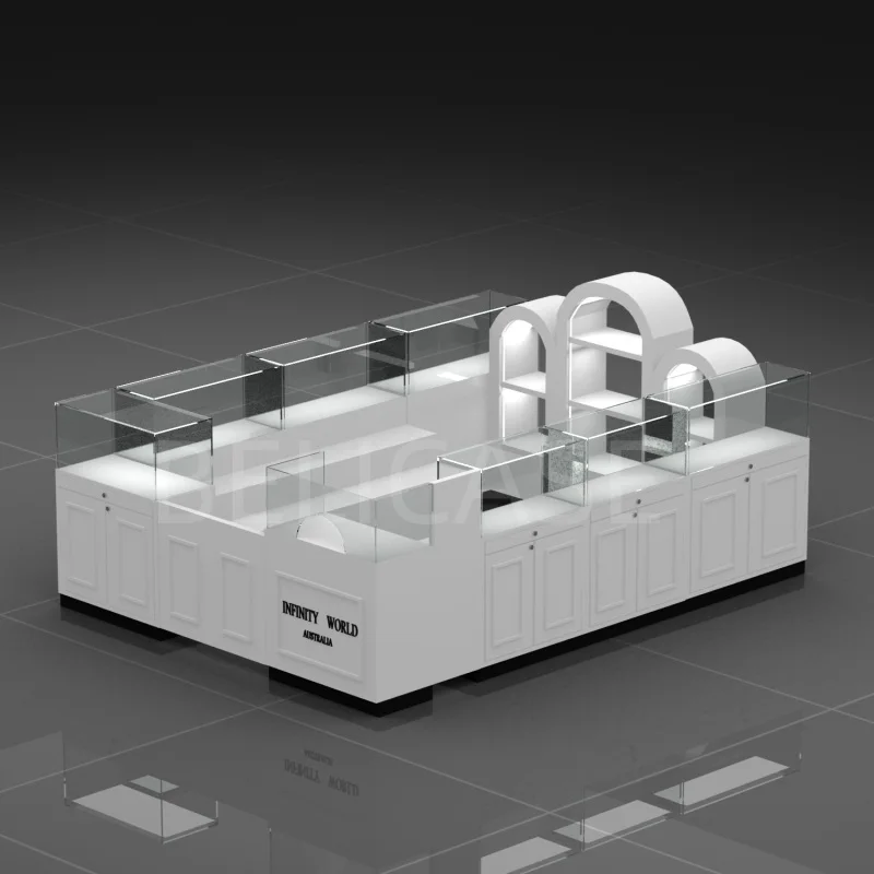 customized.Good Quality Showcase Counter Shop Display Furniture Custom Design Gifts Shop Mall Center