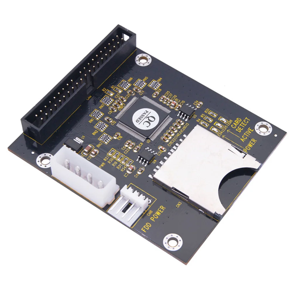 Módulo de tarjeta SD a tarjeta de memoria SD IDE3.5 de 40 pines y 5V a adaptador de unidad de disco duro IDE compatible con tarjeta SDXD de hasta 128gb