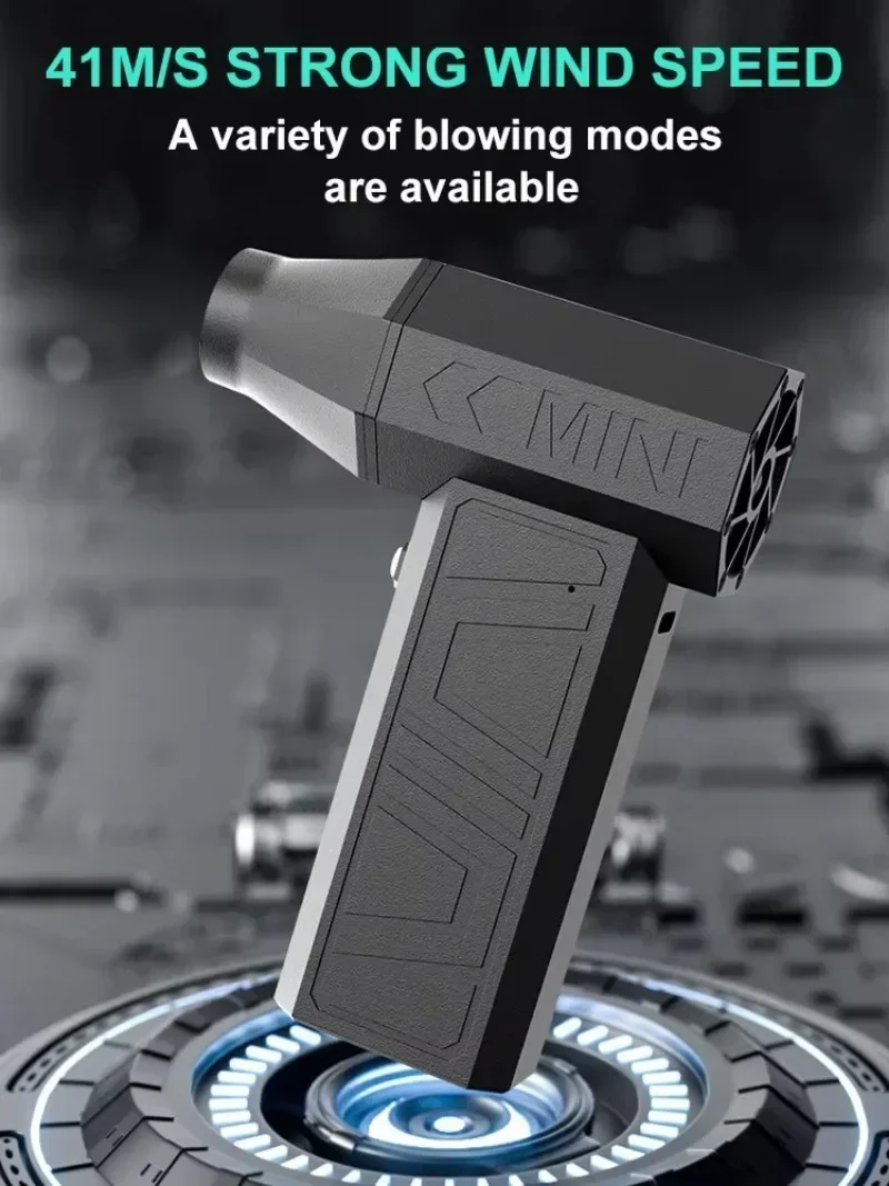 Mini Violent Turbo Fan High Speed Boost Hurricane Dust Cleaner 41 M/s Handheld Wireless Portable Brushless Electric Blower Tools