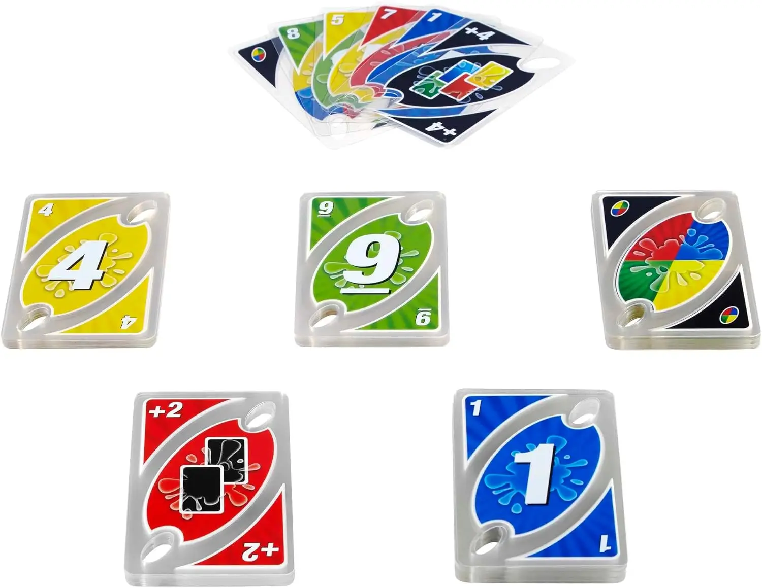 Mattel Games UNO Skip-BO Card Games For Ages +7 Card Sequencying Family Game Card collection Gift Interactive Holiday Toys