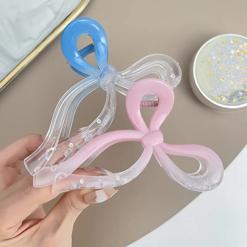 Pinza de pelo de mariposa ahuecada para mujer, dulce y elegante Clip de tiburón en espiral, accesorios para el cabello de diario para niña, nuevo