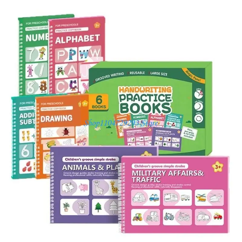 

Y2GD Children Grooved Handwriting Practice Pad Writing Practice Notebook With Indented Character Guides And Sketching Pages