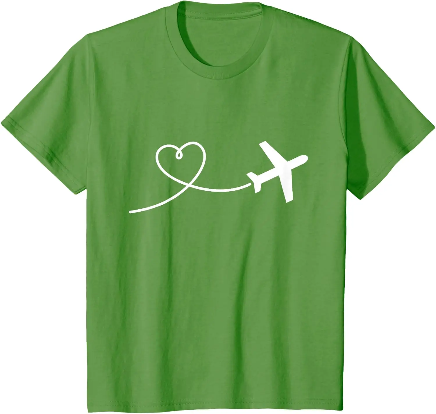 Airplane Heart T-Shirt Unisex Children’s Wear  Cotton Casual Kid Graphic T Shirts Short Sleeve Tee Camiseta Streetwear