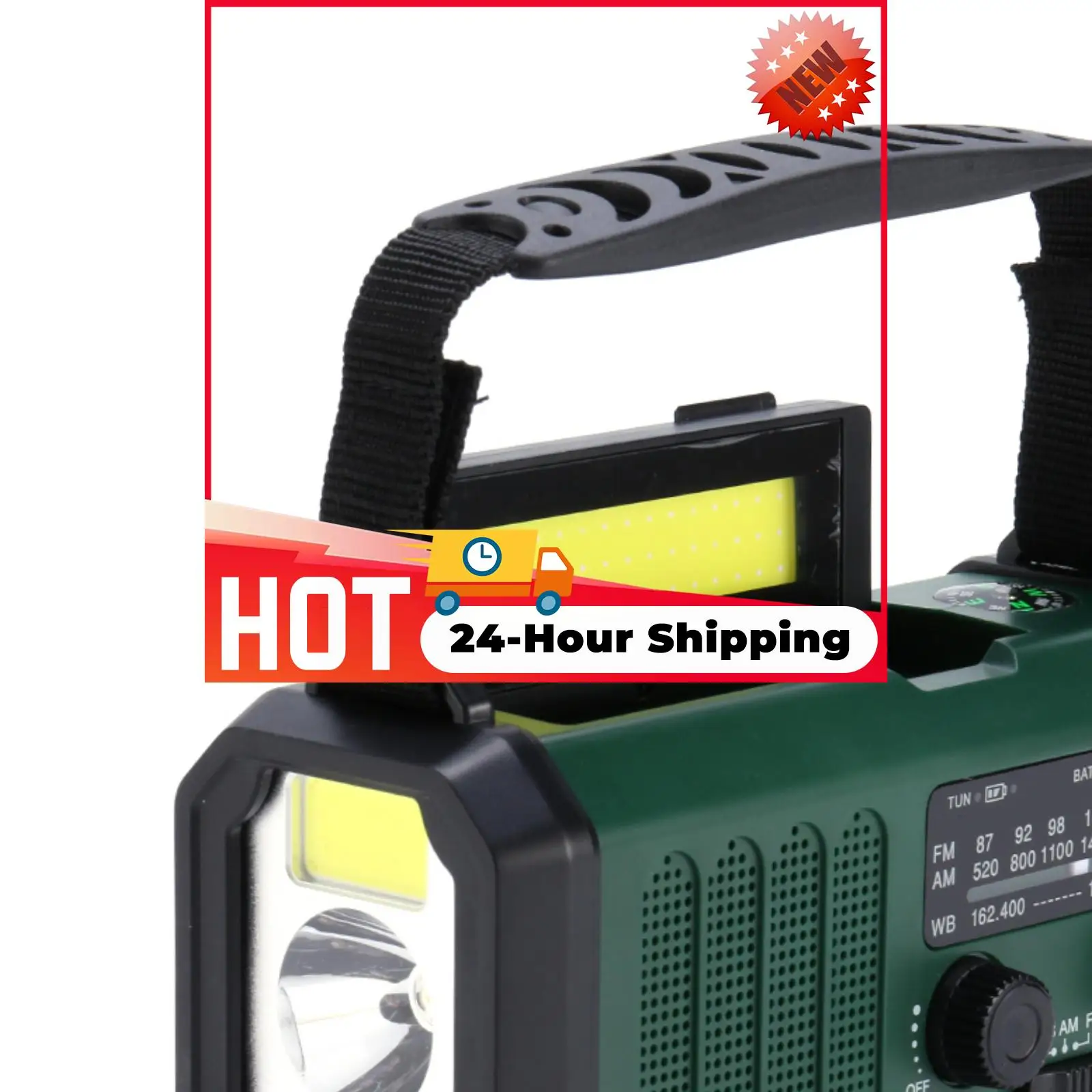 

Портативное аварийное солнечное радио с ручной зарядкой, AM/FM/SW-приемник, светодиодный фонарик для чтения, зарядка Power Bank, сигнализация SOS