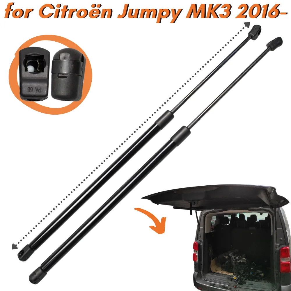 

Qty(2) Trunk Struts for Citroën Jumpy MK3 Van 2016-present 9813193480 Rear Tailgate Boot Lift Support Gas Springs Shock Absorber