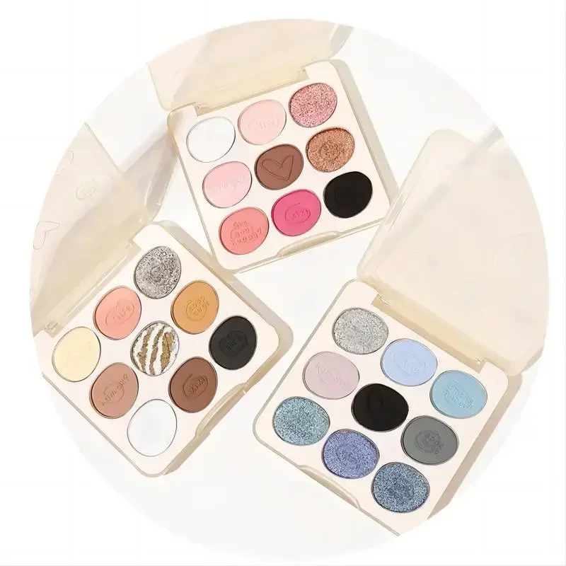 

XiXi Eyeshadow Palette 9 Colors Shiny Sequins Natural Cute Eye Shadow Matte Long-lasting Waterproof Makeup Rare Beauty Cosmetics