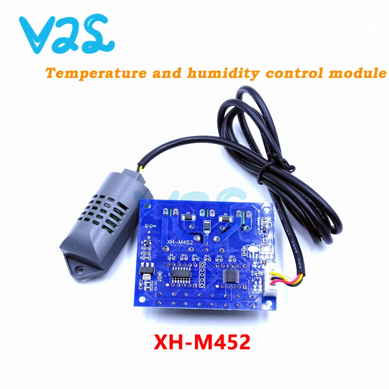 XH-M452 LED Digital Thermostat Humidity Control Sensor High Precision Dual Output DC 12V 10A Automatic Constant Temperature