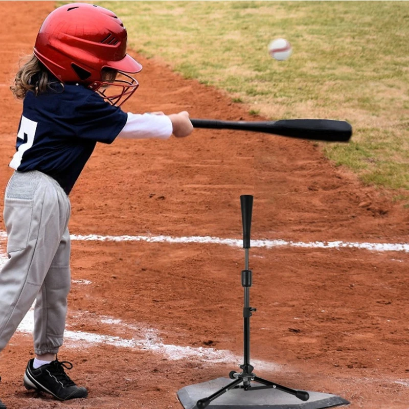 

Регулируемый тренажер для отработки ударов в бейсболе, стабильная подставка для бейсбольной биты, профессиональное спортивное оборудование для начинающих