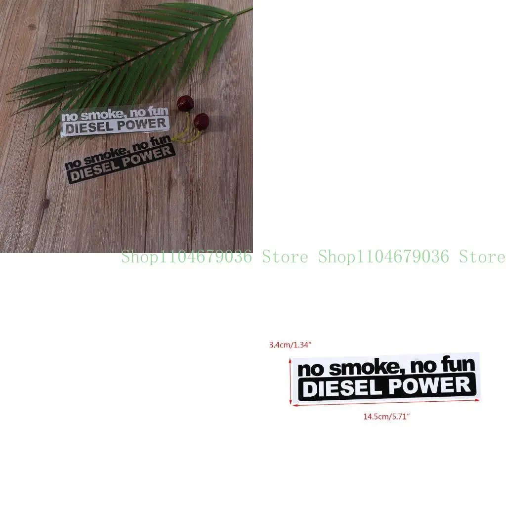 

652F Wall Sticker Cool NO SMOKE Pattern Laptop Exterior Decors Wall Decals