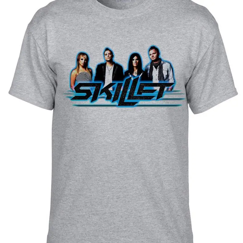 

Серая футболка Skillet Rock Band Music 543_Серый