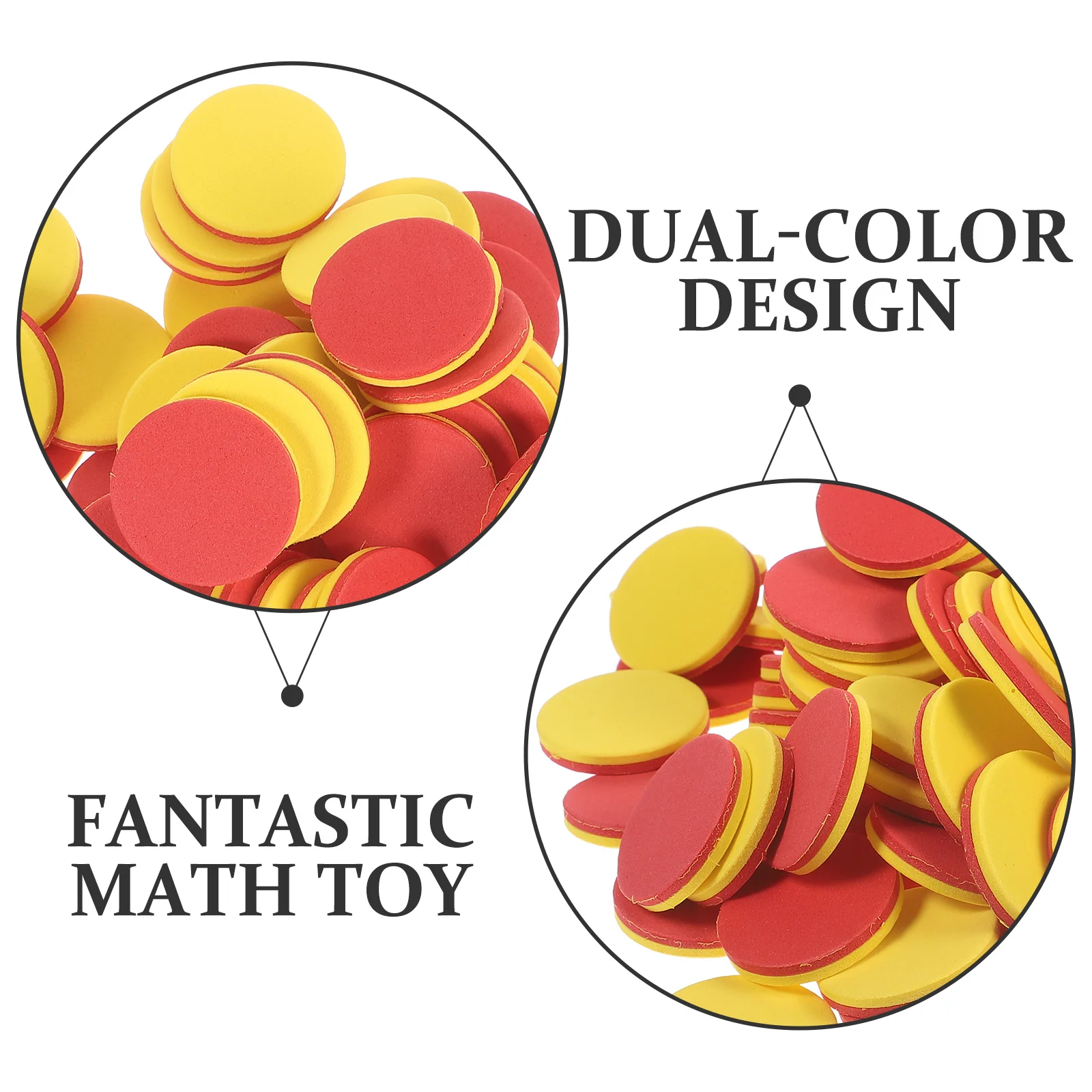 100pcs Early Education Counting Chips Math Learning For Kids Toddlers Preschool Cognitive Development Colorful Round Counters