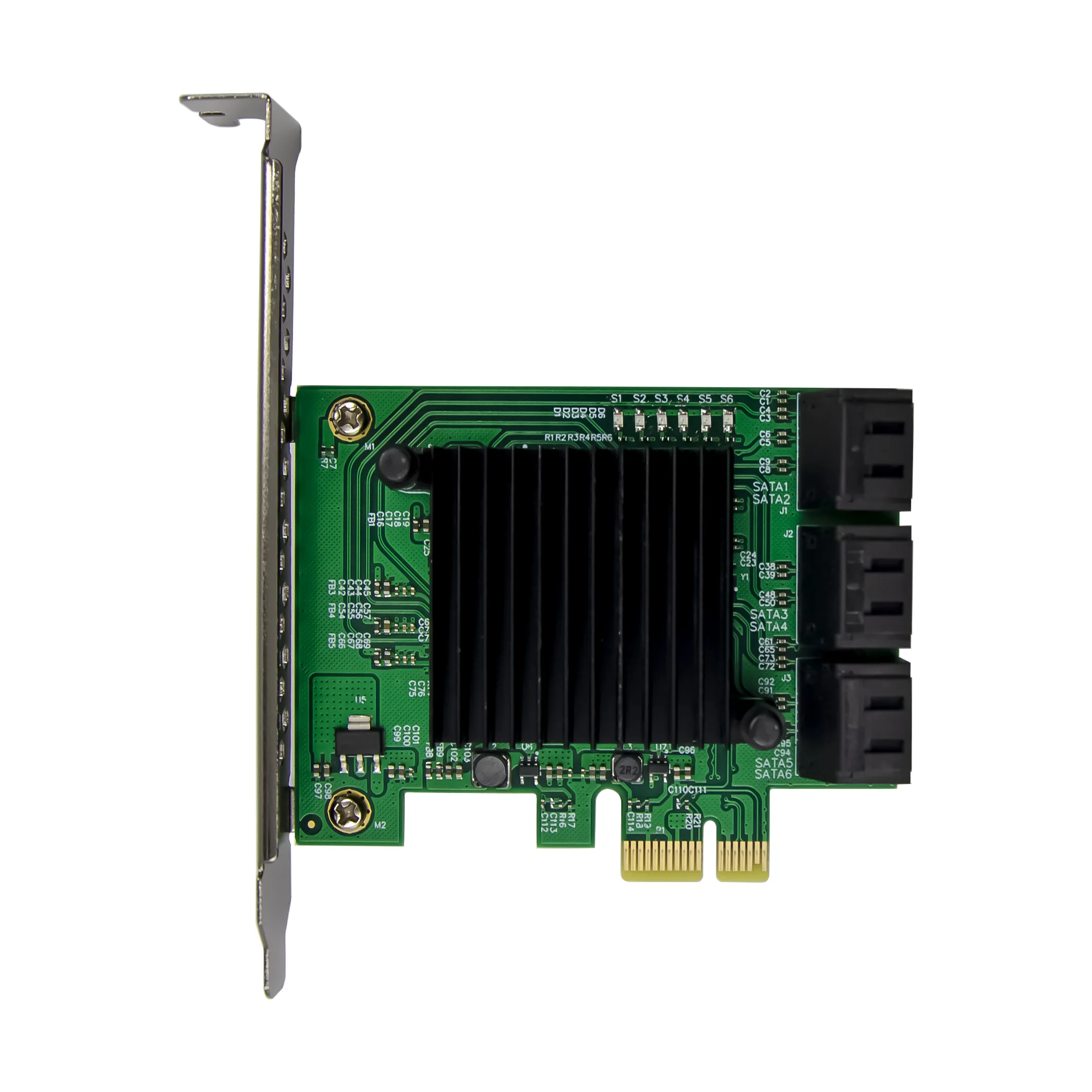 SUNWEIT ST552 2025 PCIe إلى SATA 6 منافذ Marvell 88e9215 PCIe محول SATA3.0 6Gb إضافة على البطاقات #4