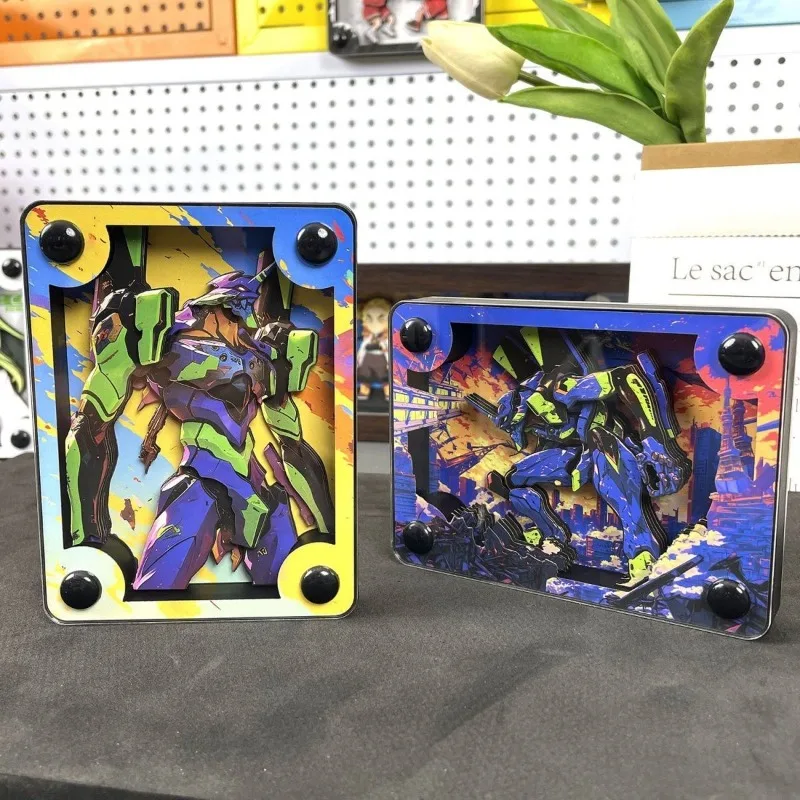 

Neon Genesis Evangelion Three-dimensional Handmade Card Tile Acrylic Table EVA Asuka Langley Soryu Gift Decorative Painting