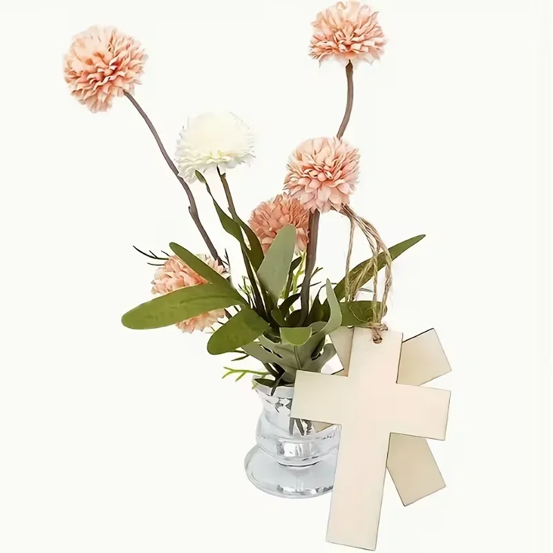 

Высококачественные 48 шт. заготовки деревянных крестов без отделки, деревянные вырезки в форме креста для DIY-проектов, для воскресной школы, церкви, домашнего декора