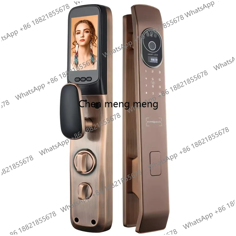 Smart lock facial recognition remote visual cat eye lock anti-theft door combination lock