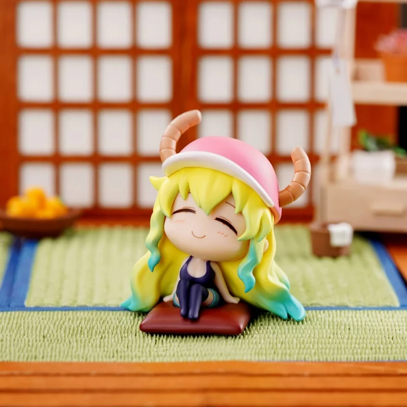 Kobayashi'S Dragon Maid S Q Version Figure Ver. Onsen Trip Trendy Toy Desktop Decoration Ornament Toys Model Festival Gift view 5