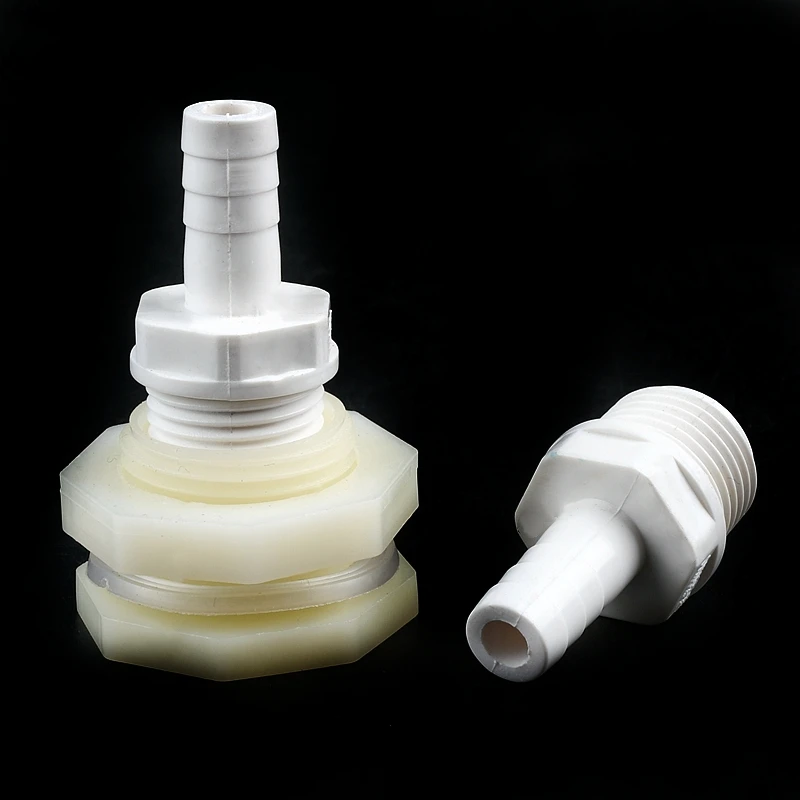 1/2 pz 1/2 3/4 ''a 8 ~ 16mm PVC bianco Pagoda maschio filettatura connettore acquario serbatoio pompa aria adattatore irrigazione giunti del tubo dell'acqua