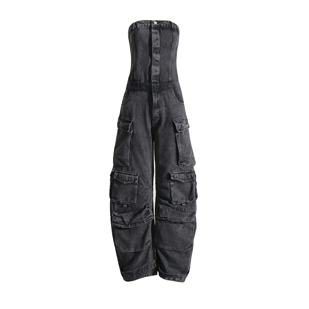   Kombinezon jeansowy damski STUDIO Street Sle, krój American Pear, jednoczęściowy, na wiosnę i jesień, z wysokim stanem, spodnie robocze.