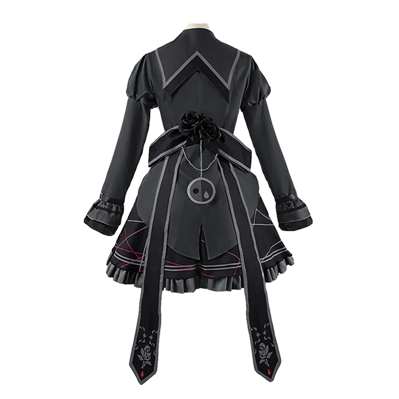 Projekt Sekai Cos Asahina Mafuyu Cosplay Spiel Täglich täglich Schwarz kariertes Kleid Kostüm Neue Haut Frauen Kleidung Outfit B